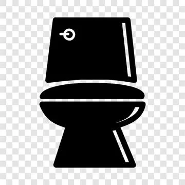 Simple Vector, Silhouette Icon Stye of closet, public restroom, at transparen Stock Illustration