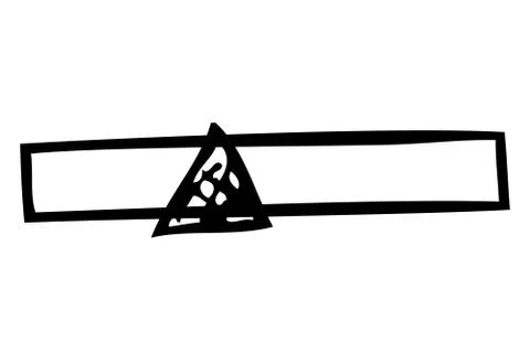 Simple Vector Simple Hand Draw Sketch Slide bar Stock Illustration