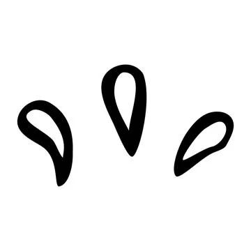 Simple vector sketch sunburst, isolated on white Stock Illustration