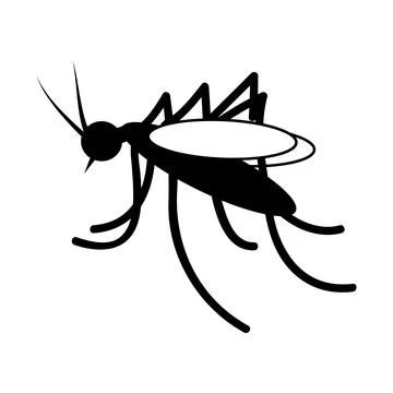 Simple vector small wolbachia mosquito Stock Illustration