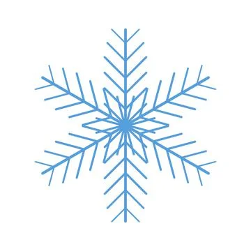 Simple vector snowflakes. Winter Christmas set. Stock Illustration