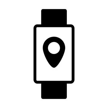 Simple vector square smartwatch 스톡 일러스트