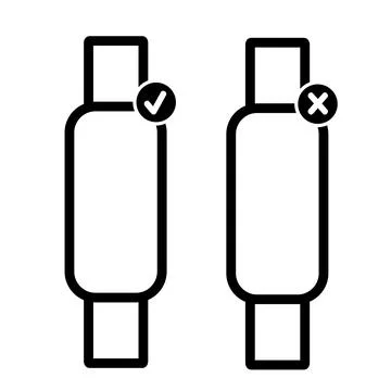 Simple vector square smartwatch, isolated on white Stock Illustration