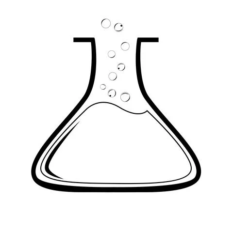 Simple Vector Symbol Liquid Test or analysis Stock Illustration