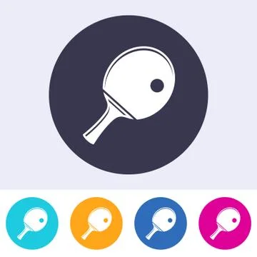 Simple vector table tennis symbol 스톡 일러스트