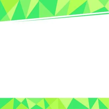 Simple vector template blank background green triangle Illustrazione stock