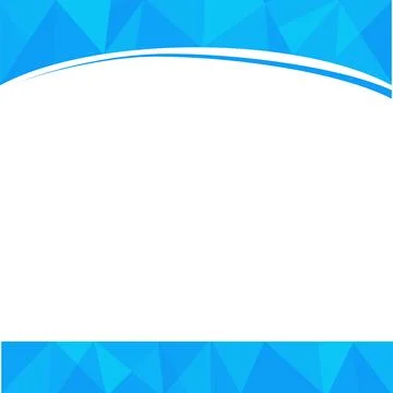 Simple vector template blank background blue triangle Stock Illustration