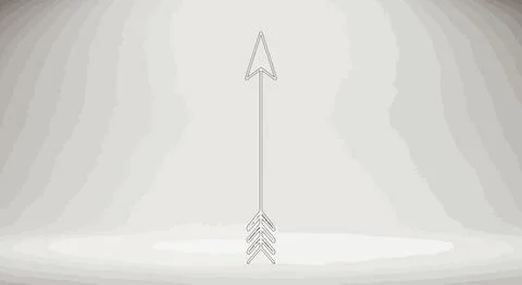 Simple vector triangle shape with lines Illustrazione stock