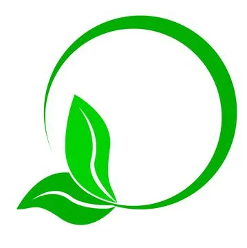 Simple Vector For Your Logo Element Design, Green Concept Circle Border, Isol Stock Illustration