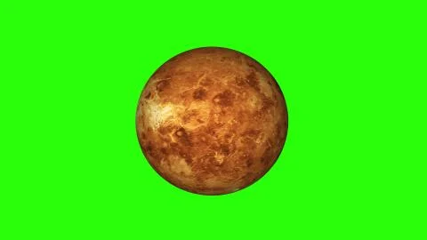 Simple Venus planet model on green screen background New quality universal space 스톡 일러스트