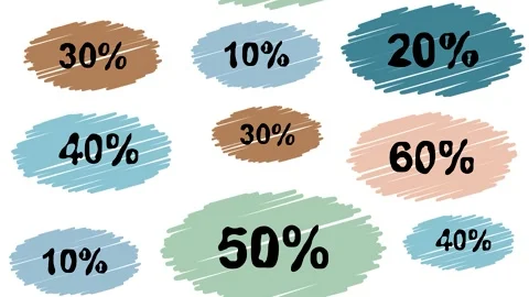 Simple video animation of coupons Stock Footage 220072118