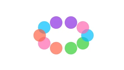 Simple video banner geometric shapes-phyton (1) Video stock 308599852