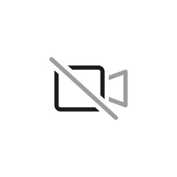 Simple Video Conference Interface Related Vector Line Icons. Contains such Ic Stock Illustration