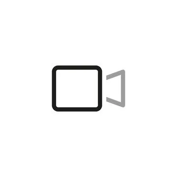 Simple Video Conference Interface Related Vector Line Icons. Contains such Ic Stock Illustration