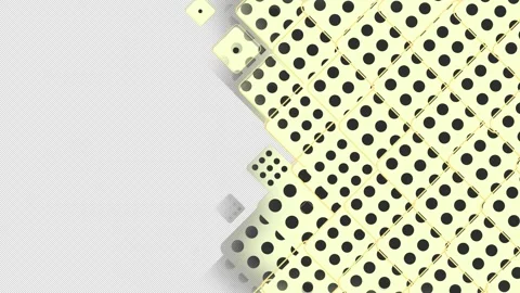 A simple video transition with dice on a black screen.  Stock Footage 263908891