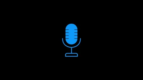 Simple voice assistant sound speaker layout for digital UI video. 4k Vidéo 340276698