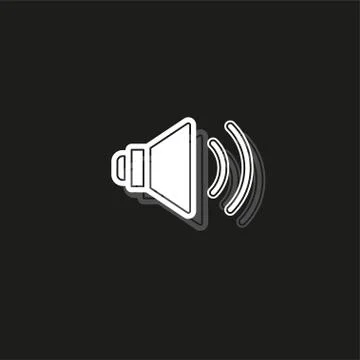 Simple Volume Vector Icon Stock Illustration