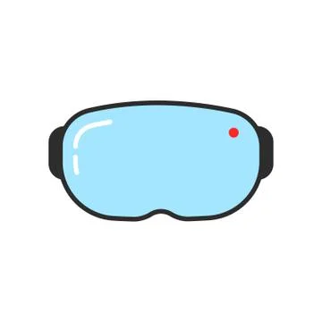 Simple vr glasses icon Stock Illustration