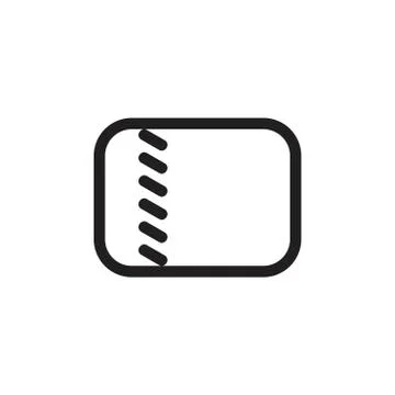 Simple wallet symbol decoration vector Stock Illustration