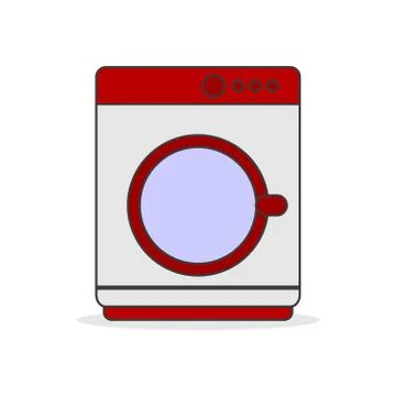 Simple Washing Machine Illustration Illustration