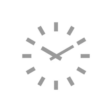 Simple watch icon vector illustration isolated on white background. Stock Illustration