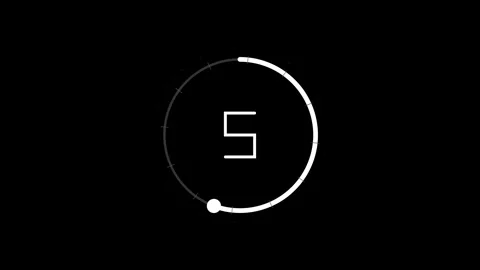 Simple watch with minimalist design and ticking analog hands for time Stock Footage 345900242
