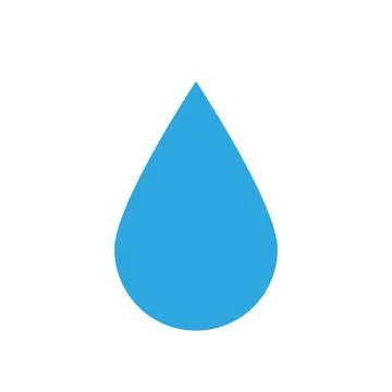Simple water drop icon. Flat vector. Stock Illustration