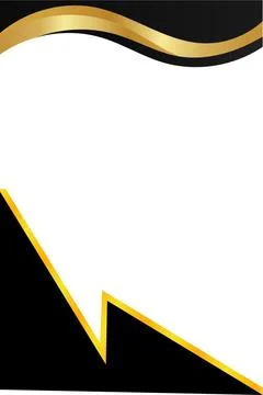 Simple wave background black gold color gradient with blank space イラスト素材