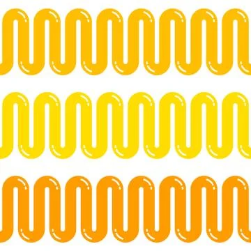 Simple Wave of Shiny Glossy sauce ketchup flat effect illustration Pattern Stock Illustration
