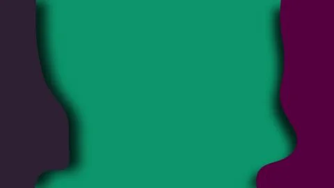 Simple waves colored shapes with layers, 3d render modern creative, computer Stock Illustration