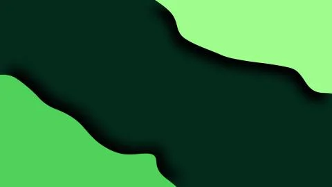 Simple waves colored shapes with layers, 3d render modern creative, computer Stock Illustration