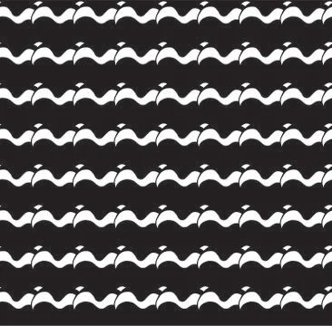 Simple waves seamless pattern wallpaper Stock Illustration