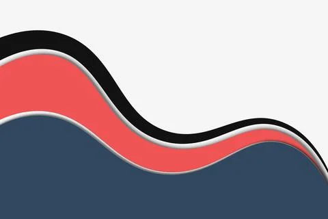 Simple wavy background. Design for banner. Stock Illustration