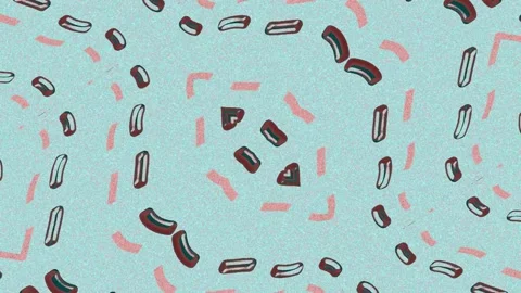Simple wavy background in kaleidoscope style Stock Footage 159768822