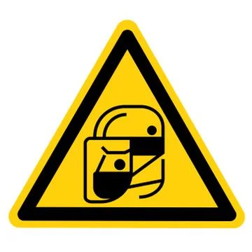 Simple wear protective Face shield icons for your design Stock Illustration