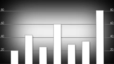 Simple White 2D Fluctuating Bar Graph Loop Stock-Footage 80846070