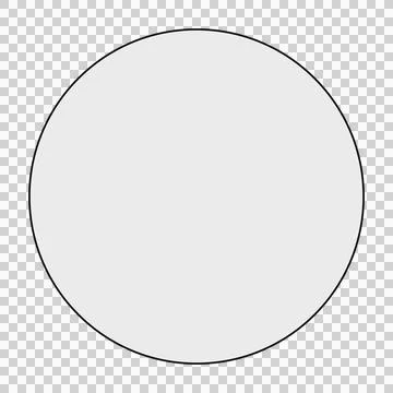 Simple white ball isolated on transparent background. Stock Illustration