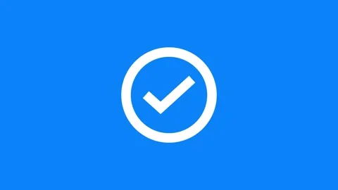 Simple White Checkmark Against Dark Background Design Vidéo 331897927