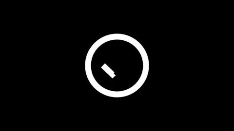 Simple White Checkmark Inside Circle Icon Design Stock Footage 331756231