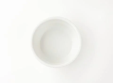 Simple white circle icon on plain background Stock Photos