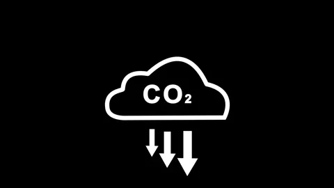 Simple white cloud icon with a letter c inside on a black background Stock Footage 337367270
