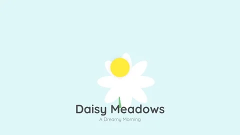Simple white daisy flower animation on light pastel background Stock Footage 337501138