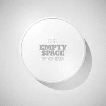 Simple white frame Stock Illustration