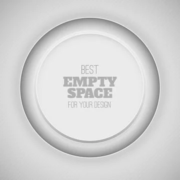 Simple white frame Illustrazione stock