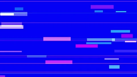 A simple white horizontal line centered on a vibrant blue background Stock Footage 335442227