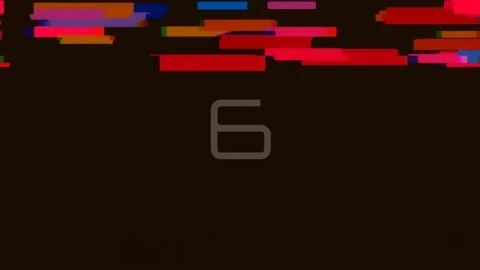 Simple white number nine animation on black screen | Abstract count down se.. Stock Footage 342207227