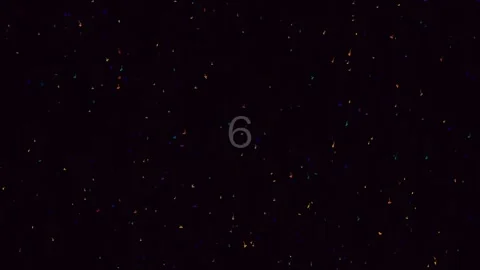 Simple white number nine display on black background for countdown timer an.. Stock Footage 342116318