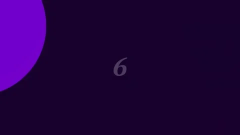Simple white numeral nine on black background for abstract graphic design Stock Footage 342207229