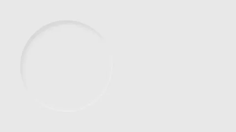Simple white template with a dented circle Stock Illustration