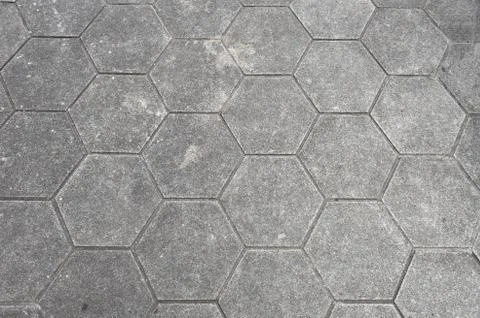 A simple white texture pattern of hexagons as a background Stock Photos
